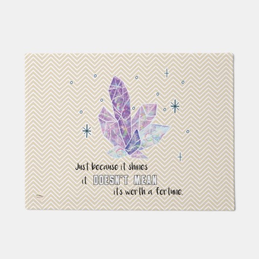 輝いているだけで…ダイヤモンドフォーマット ドアマット (正面)