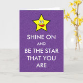 輝いて星になれグリッター カード (黄色い花)