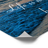 輝かしいカリフォルニア太平洋海夕日 ポスター (角)