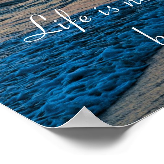 輝かしいカリフォルニア太平洋海夕日 ポスター (角)