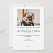 輝かしいスタート 新年の白い写真 シーズンカード (裏面)