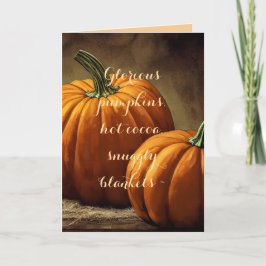 輝かしいハロウィンのパンプキン　あなたを想うカード カード