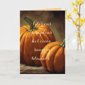 輝かしいハロウィンのパンプキン あなたを想うカード カード (黄色い花)