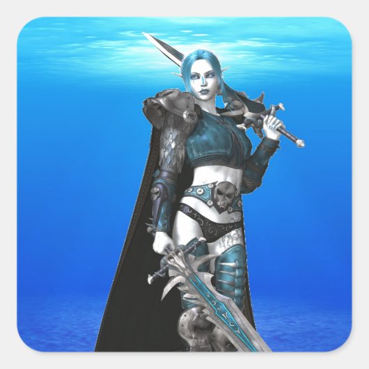 輝かしいヴァルキリーのステッカー スクエアシール (正面)