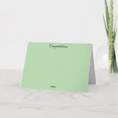 輝かしい功績の祝賀 カード (裏面)