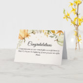 輝かしい功績の祝賀 カード (黄色い花)