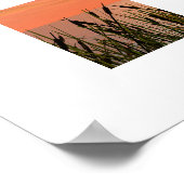 輝かしい夕日 – デジタルアート ポスター (角)