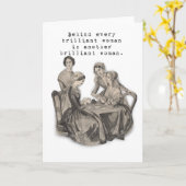 輝かしい女性たち カード (黄色い花)