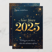 輝かしい新年2025 招待状 (正面/裏面)