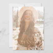 輝かしい未来の卒業招待状 招待状 (裏面)