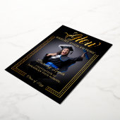 輝かしい未来を築け 箔招待状 (回転した状態)