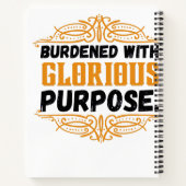 輝かしい目的を背負っている ノートブック (裏面)