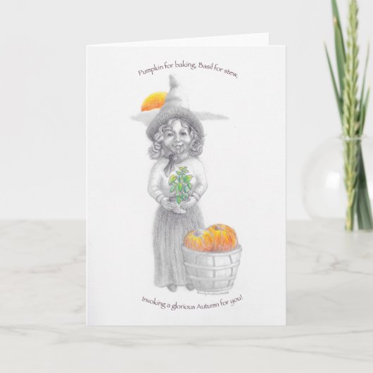 輝かしい秋のブランクカード シーズンカード (正面)