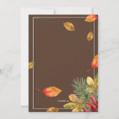 輝かしい秋の招待状 招待状 (裏面)