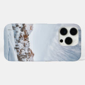 輝かしい空の下で雪をかぶった澄ん山 Case-Mate iPhoneケース (裏面 (横))