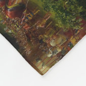 輝かしい過去（中世のジュスト） （Thomas Cole著） フリースブランケット (角)