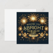 輝かしい黄金の新年の願い 2025 シーズンカード (正面/裏面)