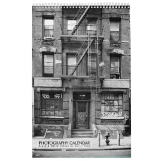 輝かしい黒と白の写真カレンダー – ケリーワイン カレンダー
