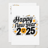 輝かしい2025年のご挨 シーズンカード (正面/裏面)