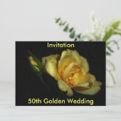 輝かしい50周年ゴールデンウェディングへの招待 招待状 (スタンド正面)