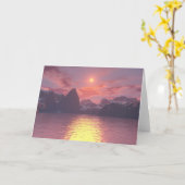 輝かしい カード (黄色い花)