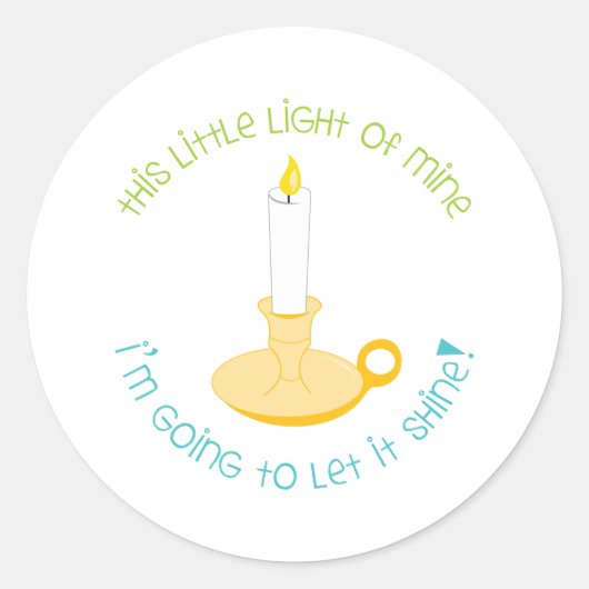 輝かせなさい ラウンドシール (正面)