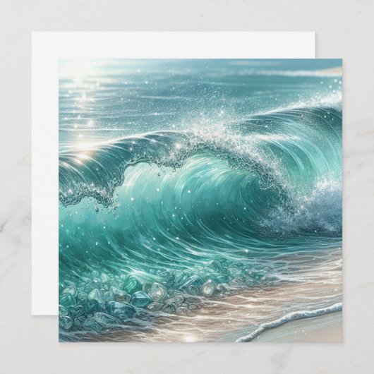 輝かわいらしく青い波 (正面/裏面)