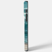 輝かわいらしく青い波 Case-Mate iPhoneケース (裏面 / 左)