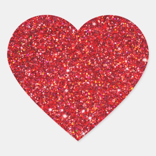 輝きとグリッターシール ハートシール (正面)