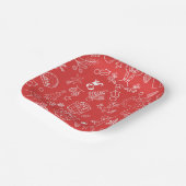 輝きとモダン応援：クリスマスパーティー ペーパープレート (傾斜あり)