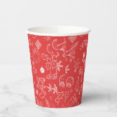 輝きとモダン応援：クリスマスパーティー 紙コップ (左)