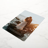 輝きと明メリーるいクリスマスフォトフォイルカード 箔シーズンカード (回転した状態)