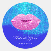 輝きと甘い祝16thと一緒に – ブライダルピンク ラウンドシール (正面)