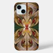 輝きと立ち上がり抽象芸術ステンドグラス Case-Mate iPhoneケース (裏面)