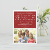 輝きと輝きクリスマスホリデーフォトカード シーズンカード (スタンド正面)