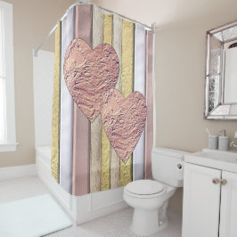 輝きのある金属パターン シャワーカーテン