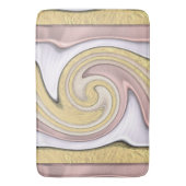 輝きのある金属パターン バスマット (正面縦)