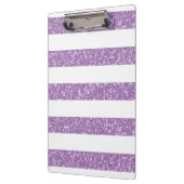 輝きのグリッターの一見のストライプなクリップボード クリップボード (左)