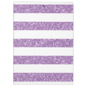 輝きのグリッターの一見のストライプなクリップボード クリップボード (裏面)