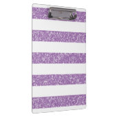 輝きのグリッターの一見のストライプなクリップボード クリップボード (右)