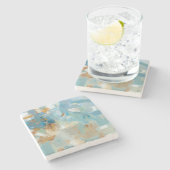 輝きのビーチ ストーンコースター (横)