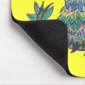 輝きのフクロウ マウスパッド (コーナー)