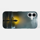 輝きの孤独：夜の出会い iPhone 16ケース (裏面横)