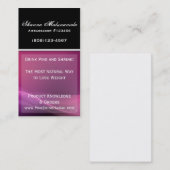 輝きの紫色およびピンクの名刺のテンプレート 名刺 (正面/裏面)