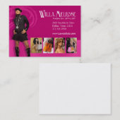 "輝きの魅力2" -上品でシックでファンキーなファッションのスタイリスト 名刺 (正面/裏面)