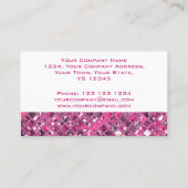 輝きはショッキングピンク1の名刺の白をタイルを張ります 名刺 (裏面)