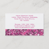 輝きはショッキングピンク1の名刺の白をタイルを張ります 名刺 (裏面)