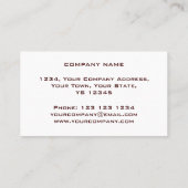 輝きは多彩の白い長方形をタイルを張ります 名刺 (裏面)