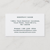 輝きは多彩の2つの白の長方形をタイルを張ります 名刺 (裏面)