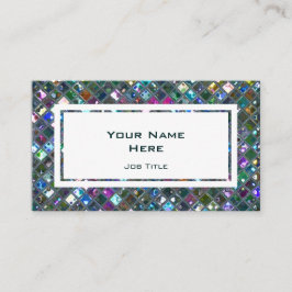 輝きは多彩の2つの白の長方形をタイルを張ります 名刺